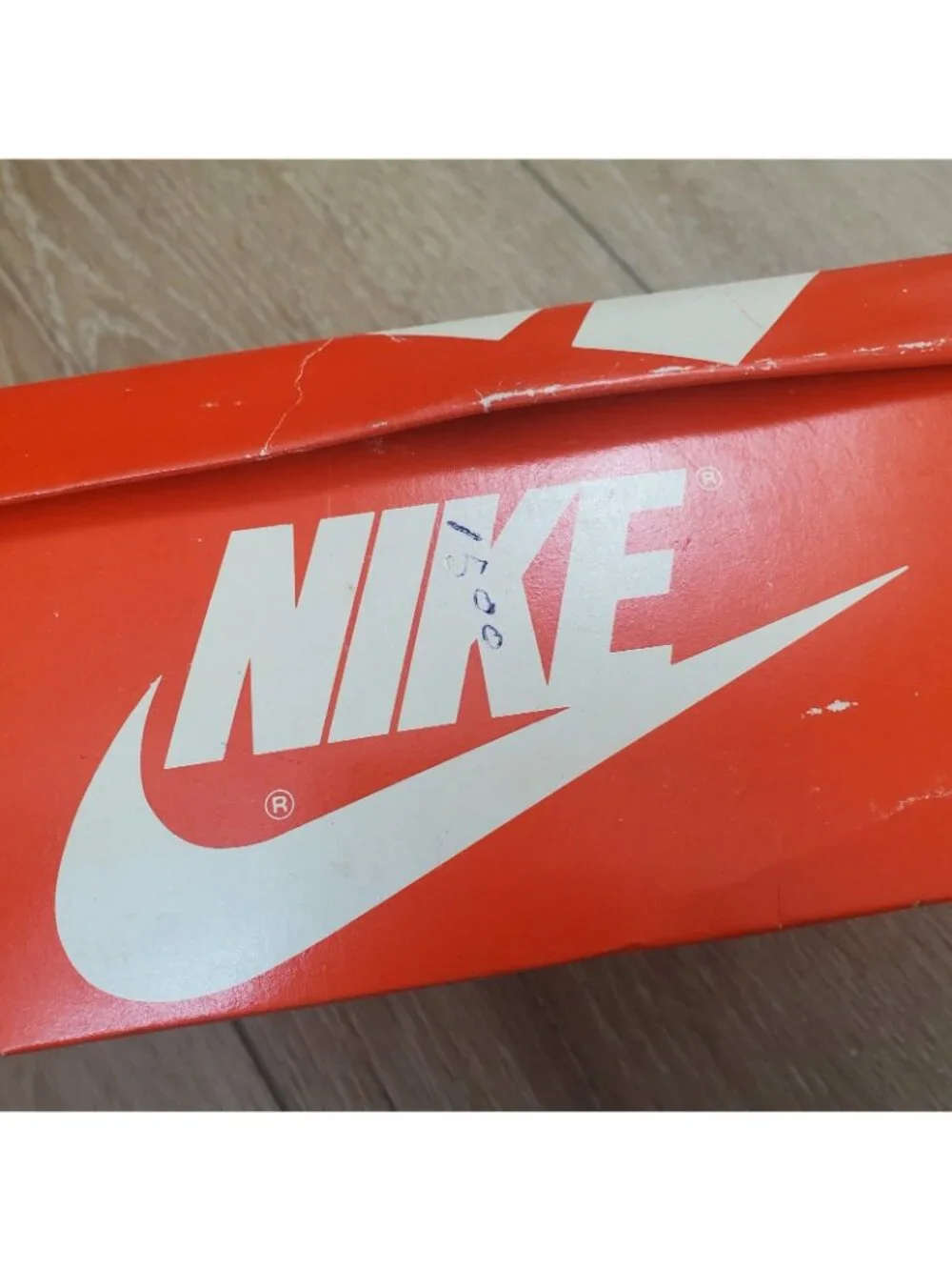 Vintage 1984 Nike Rebound Shoe Box ONLY Orange White Swoosh Retro READ 80s 8406